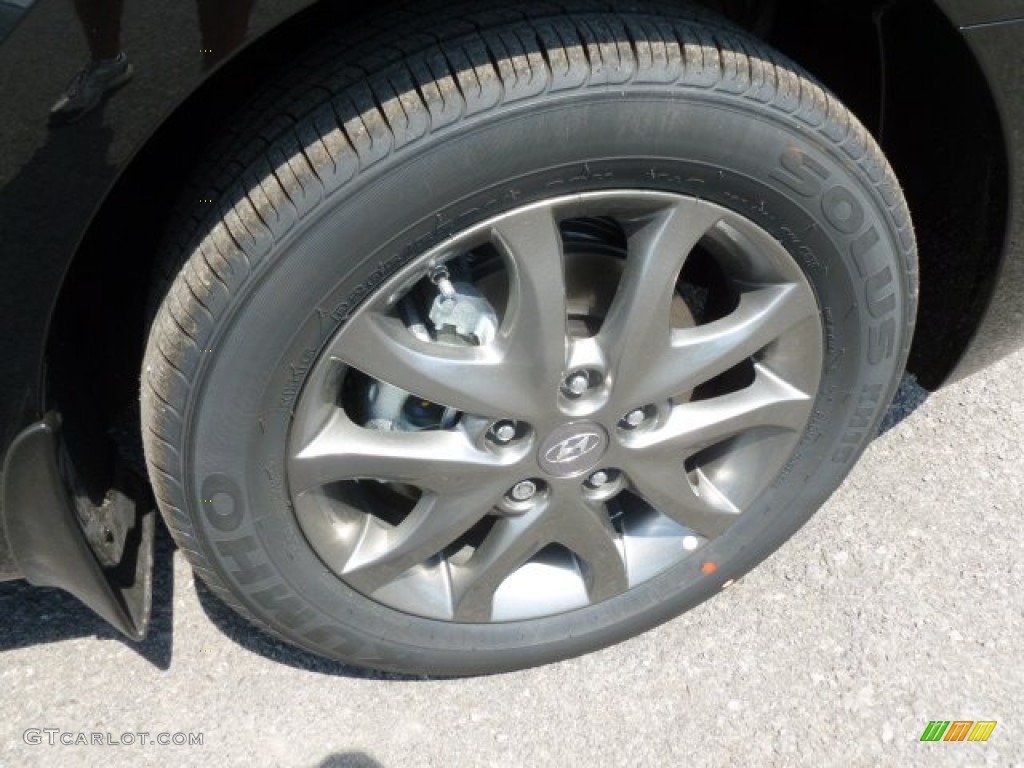 2012 Elantra GLS Touring - Black Noir Pearl / Black photo #9