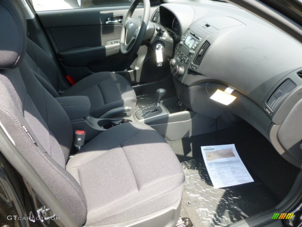 2012 Elantra GLS Touring - Black Noir Pearl / Black photo #10