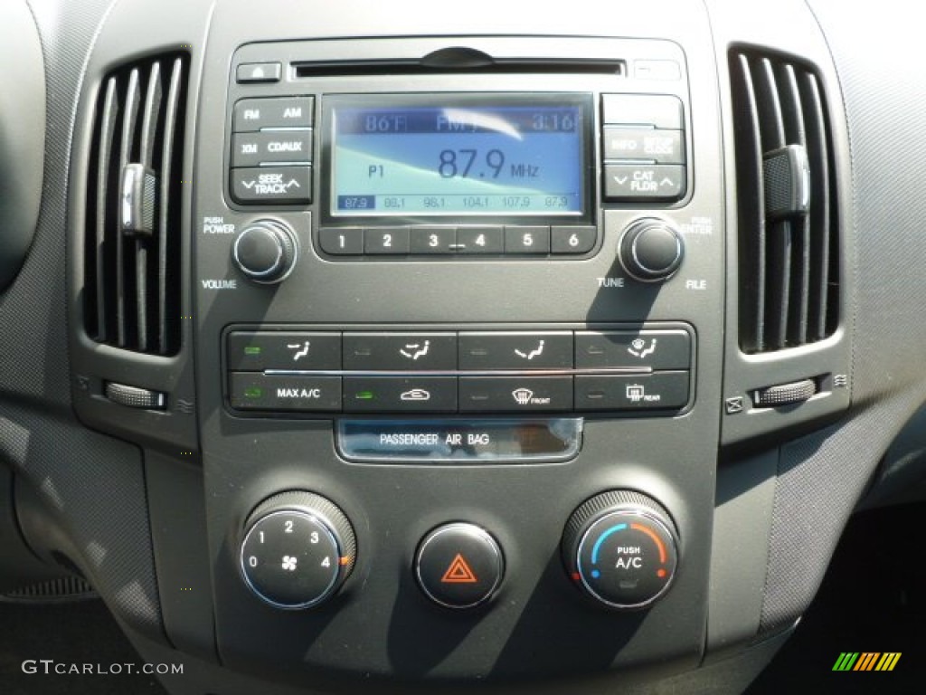 2012 Elantra GLS Touring - Black Noir Pearl / Black photo #19