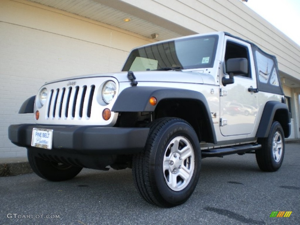 2008 Wrangler X 4x4 - Bright Silver Metallic / Dark Slate Gray/Medium Slate Gray photo #1