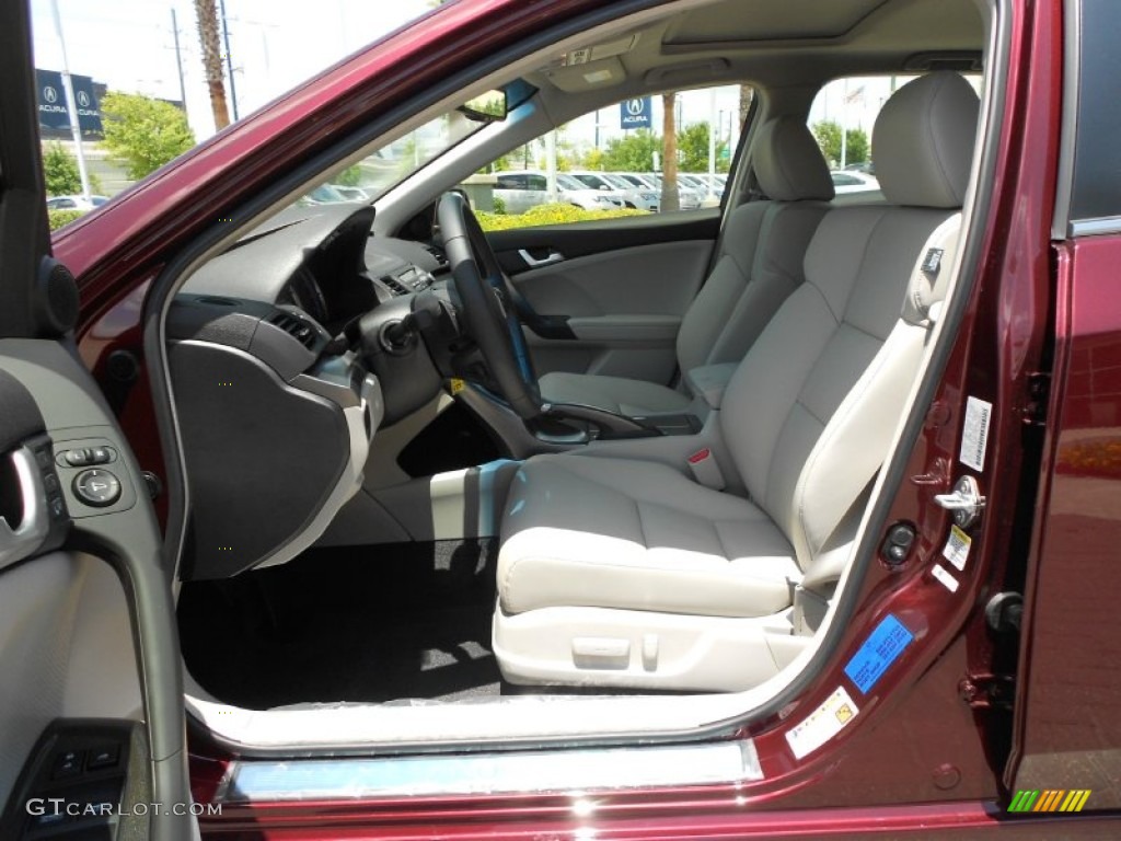 Taupe Interior 2012 Acura TSX Technology Sport Wagon Photo #66711122