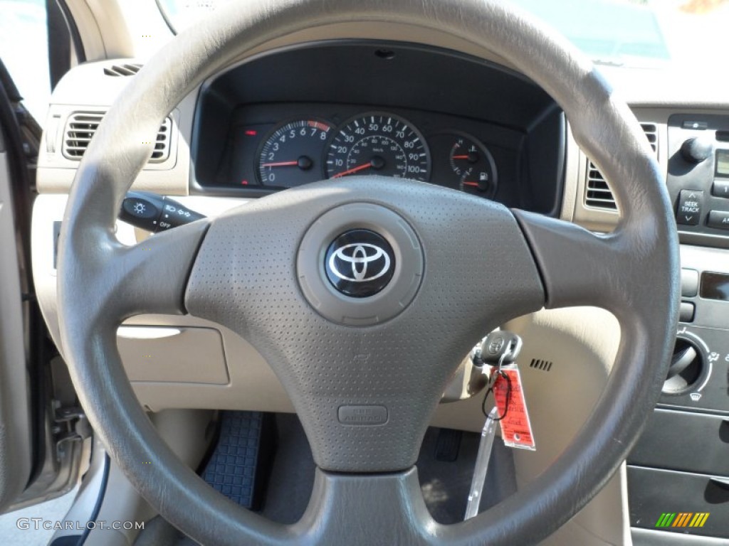 2006 Corolla CE - Desert Sand Mica / Beige photo #45