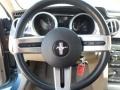 Light Parchment 2006 Ford Mustang V6 Premium Coupe Steering Wheel