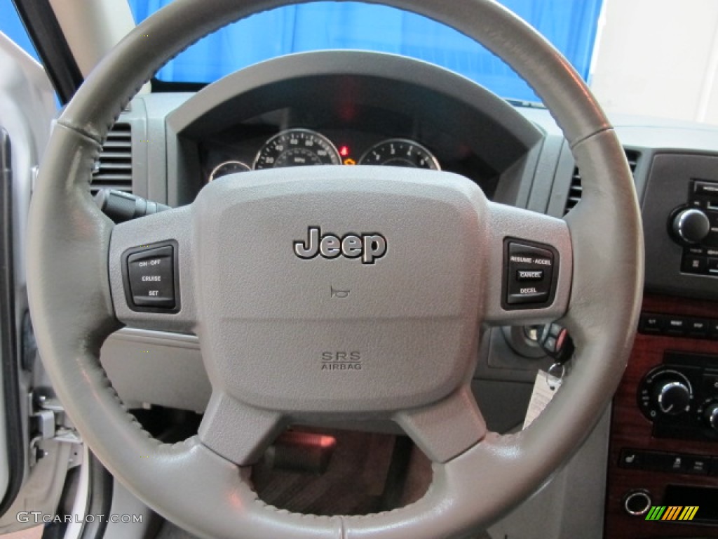 2005 Jeep Grand Cherokee Limited 4x4 Medium Slate Gray Steering Wheel Photo #66712406