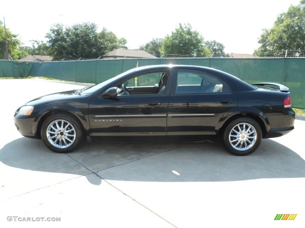2001 Sebring LXi Sedan - Black / Sandstone photo #6