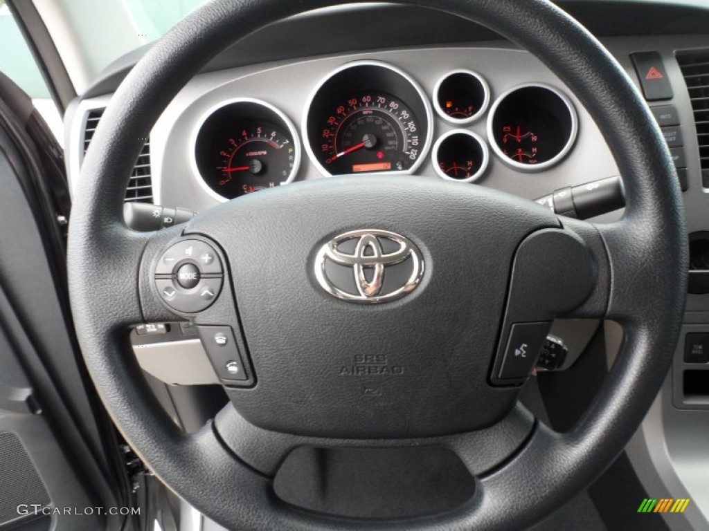2012 Toyota Tundra TSS Double Cab Graphite Steering Wheel Photo #66713726
