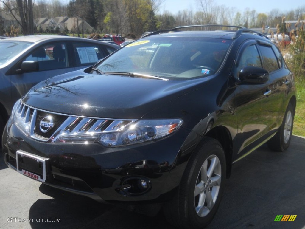 2010 Murano SL AWD - Super Black / Black photo #1