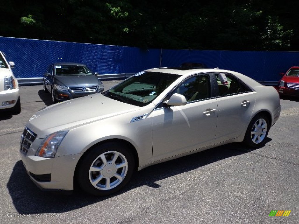 2009 CTS 4 AWD Sedan - Gold Mist / Cashmere/Cocoa photo #1