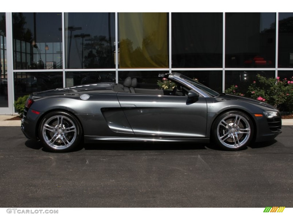 Daytona Grey Pearl Effect 2011 Audi R8 Spyder 5.2 FSI quattro Exterior Photo #66717332