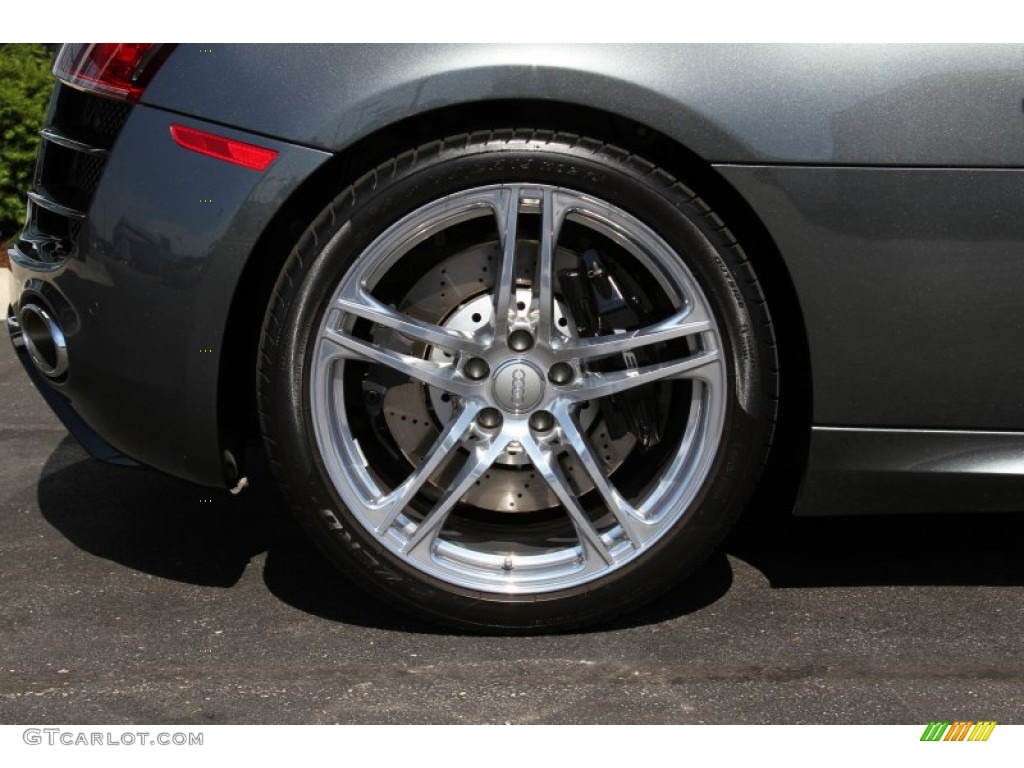 2011 R8 Spyder 5.2 FSI quattro - Daytona Grey Pearl Effect / Black Fine Nappa Leather photo #44