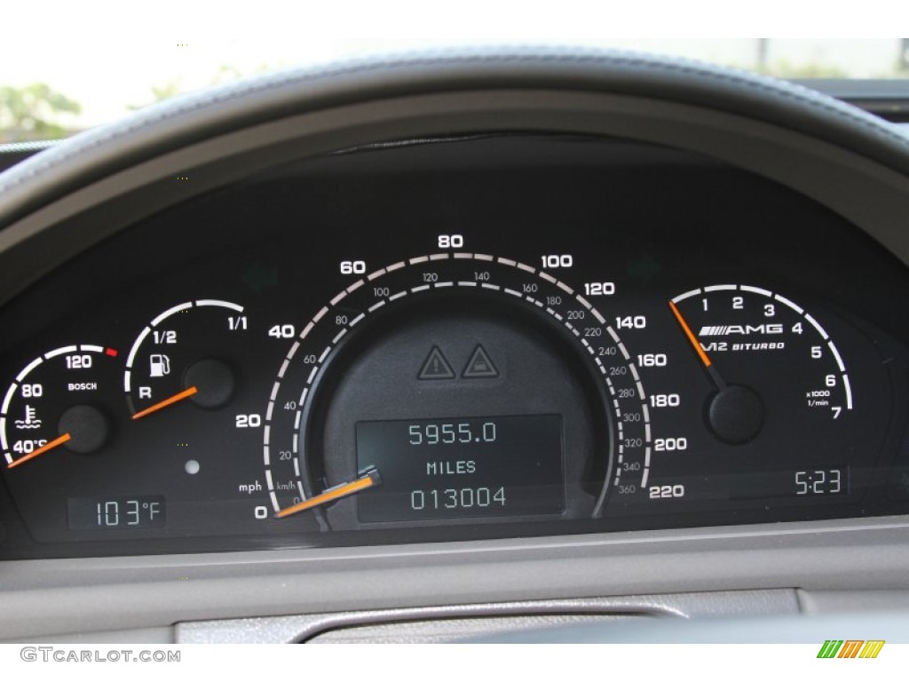 2005 Mercedes-Benz CL 65 AMG Gauges Photo #66717824