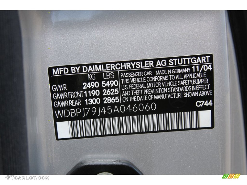 2005 Mercedes-Benz CL 65 AMG Parts Photos