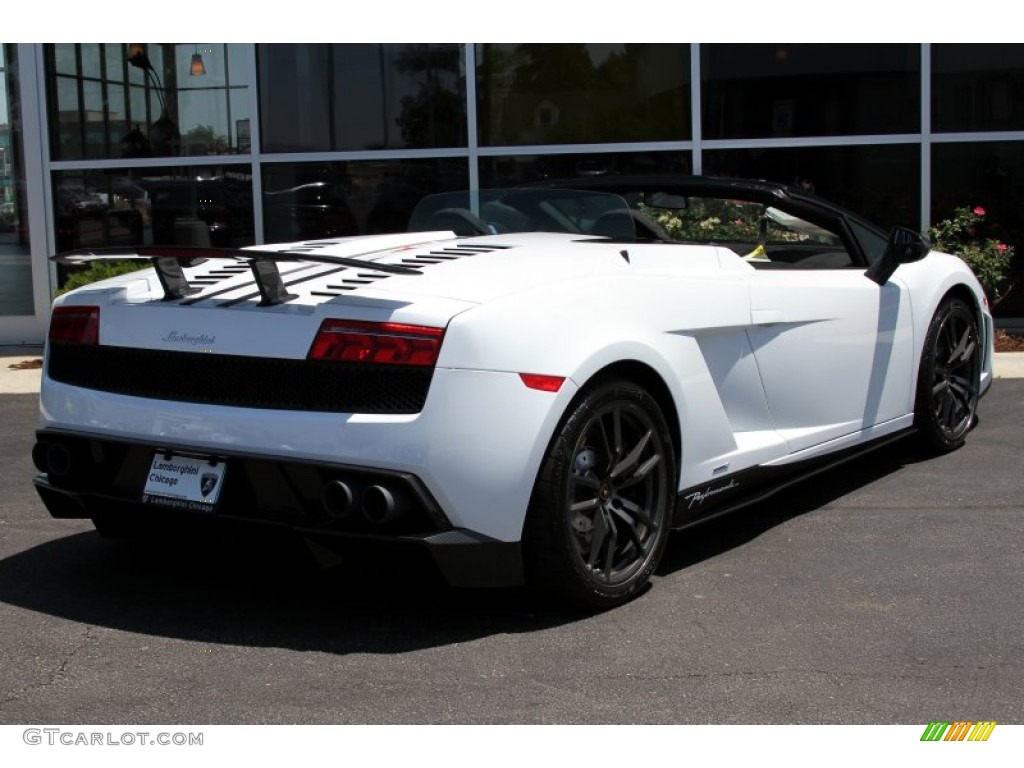2012 Gallardo LP 570-4 Spyder Performante - Bianco Monocerus / Black Alcantara photo #6