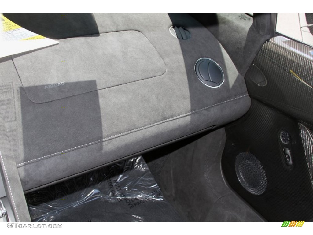 2012 Lamborghini Gallardo LP 570-4 Spyder Performante Black Alcantara Dashboard Photo #66718289