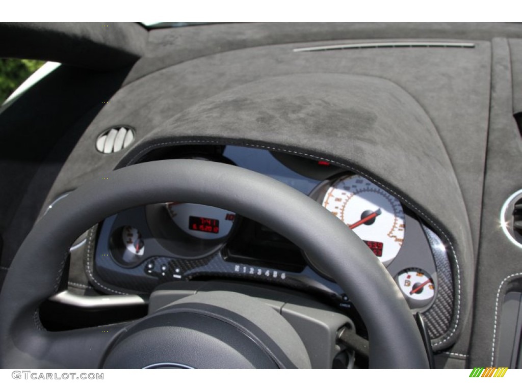 2012 Lamborghini Gallardo LP 570-4 Spyder Performante Black Alcantara Dashboard Photo #66718298