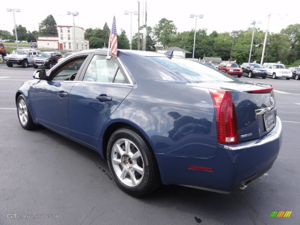 2009 CTS 4 AWD Sedan - Blue Diamond Tri-Coat / Cashmere/Cocoa photo #11