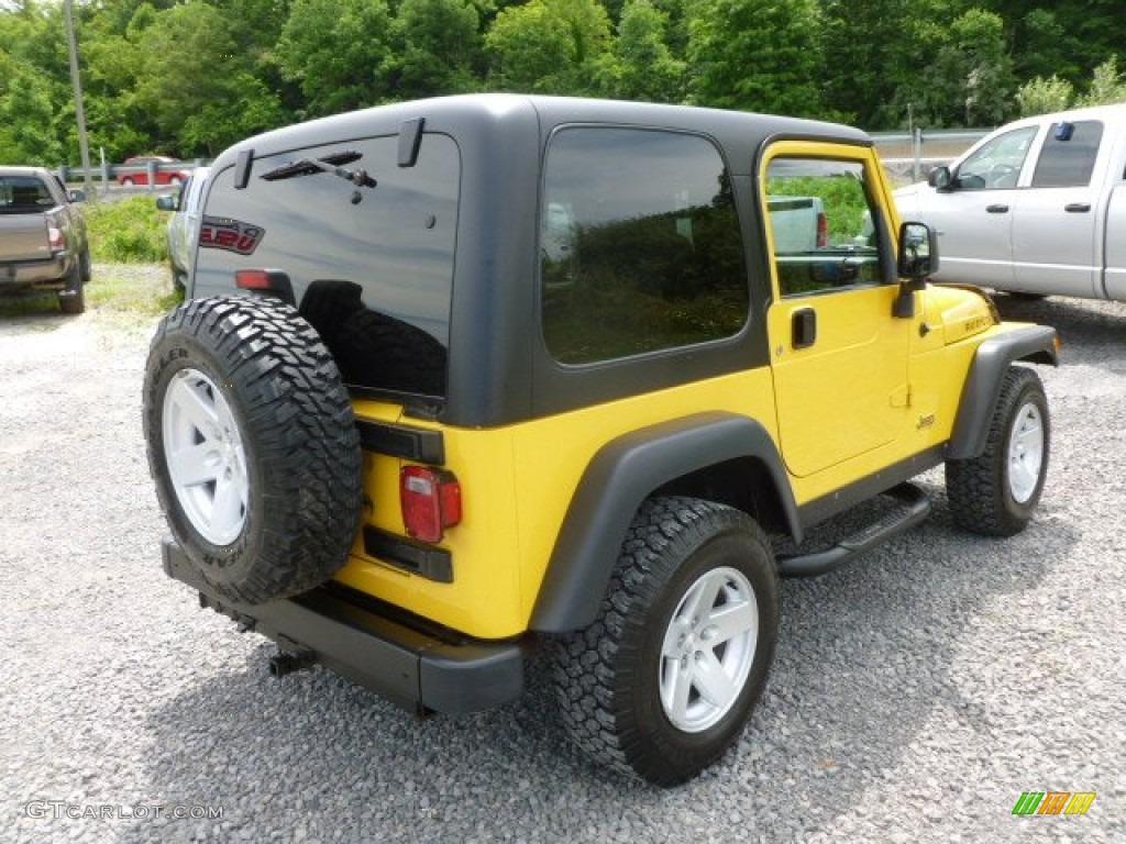 2006 Wrangler Rubicon 4x4 - Solar Yellow / Dark Slate Gray photo #7