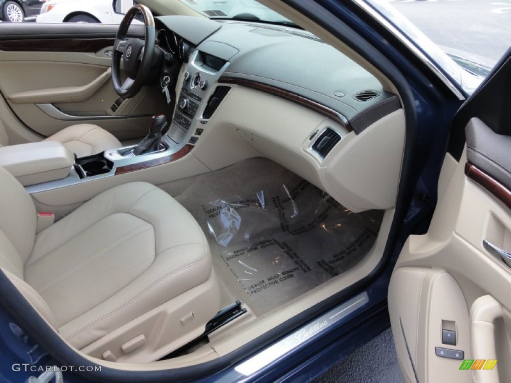 2009 CTS 4 AWD Sedan - Blue Diamond Tri-Coat / Cashmere/Cocoa photo #19