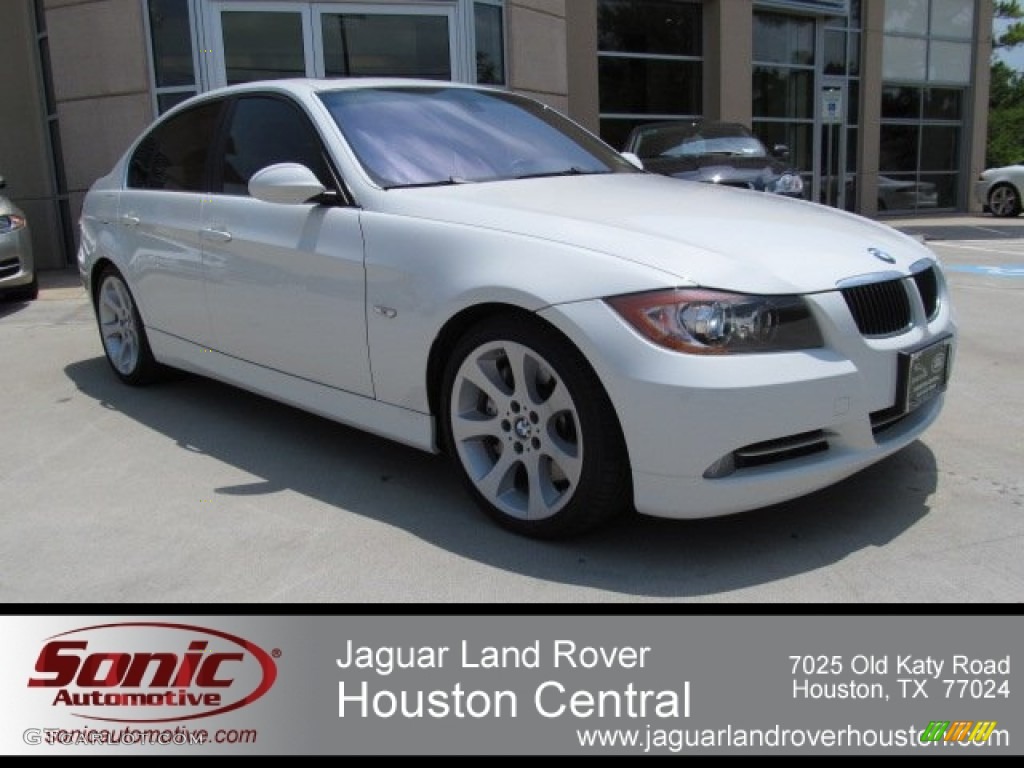 2008 3 Series 335i Sedan - Alpine White / Beige photo #1