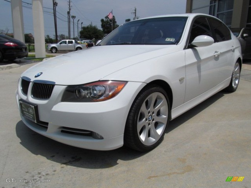 2008 3 Series 335i Sedan - Alpine White / Beige photo #5