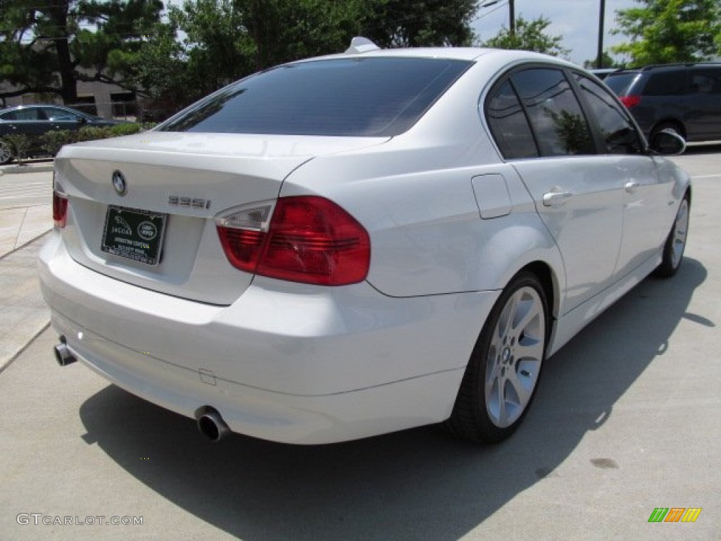 2008 3 Series 335i Sedan - Alpine White / Beige photo #7