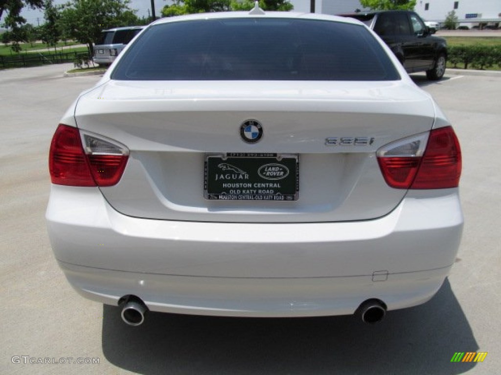 2008 3 Series 335i Sedan - Alpine White / Beige photo #8