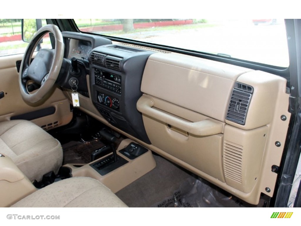 2001 Jeep Wrangler Sport 4x4 Camel Dashboard Photo #66720458