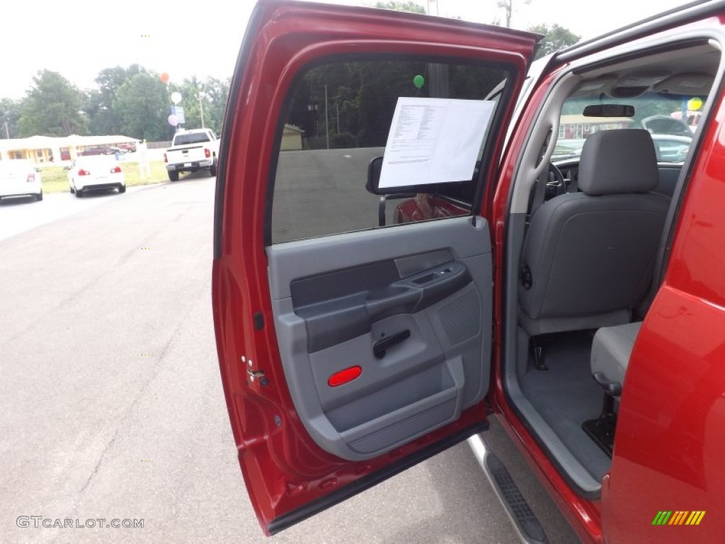 2008 Ram 3500 SLT Mega Cab 4x4 Dually - Inferno Red Crystal Pearl / Medium Slate Gray photo #18