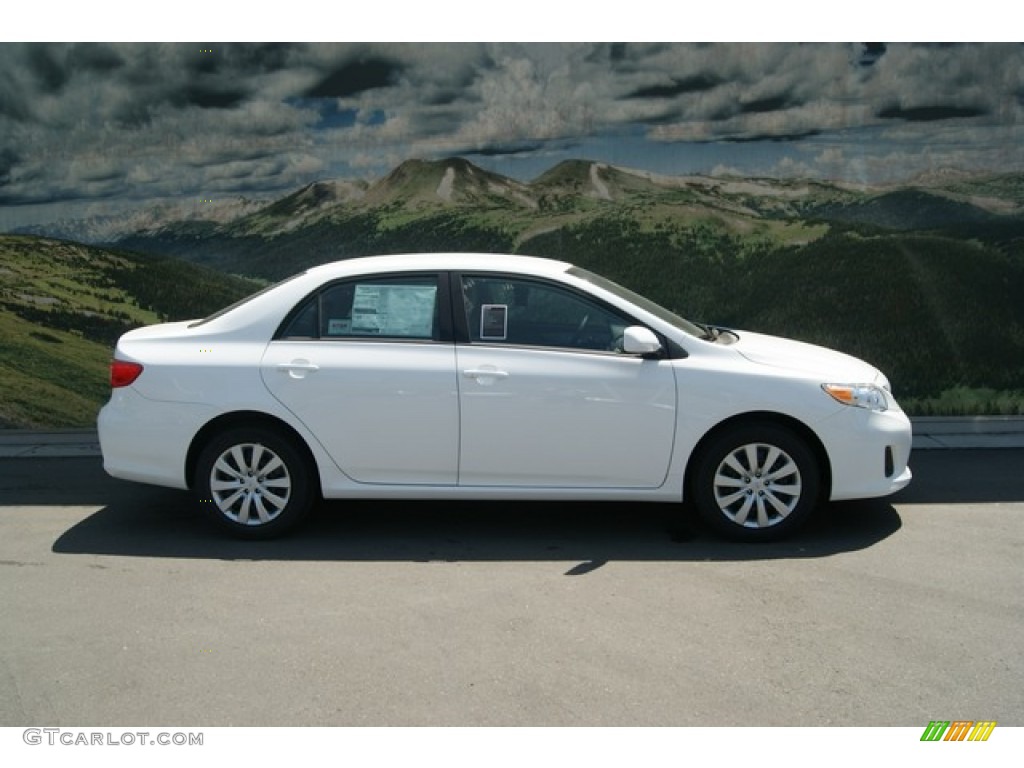2012 Corolla LE - Super White / Ash photo #2
