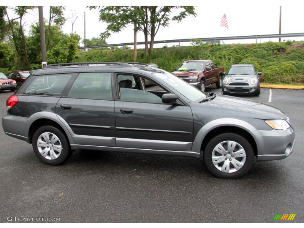 2009 Outback 2.5i Wagon - Diamond Gray Metallic / Off Black photo #5