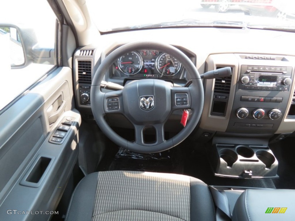 2012 Ram 1500 Express Crew Cab - Bright Silver Metallic / Dark Slate Gray/Medium Graystone photo #17