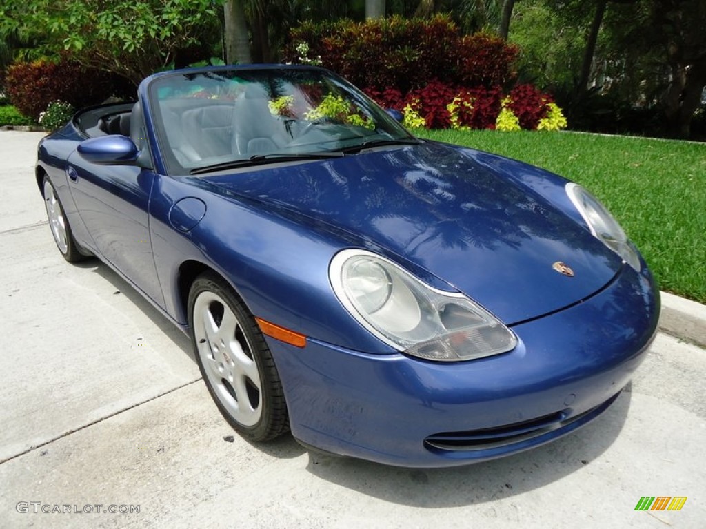 Zenith Blue Metallic 1999 Porsche 911 Carrera Cabriolet Exterior Photo #66722699