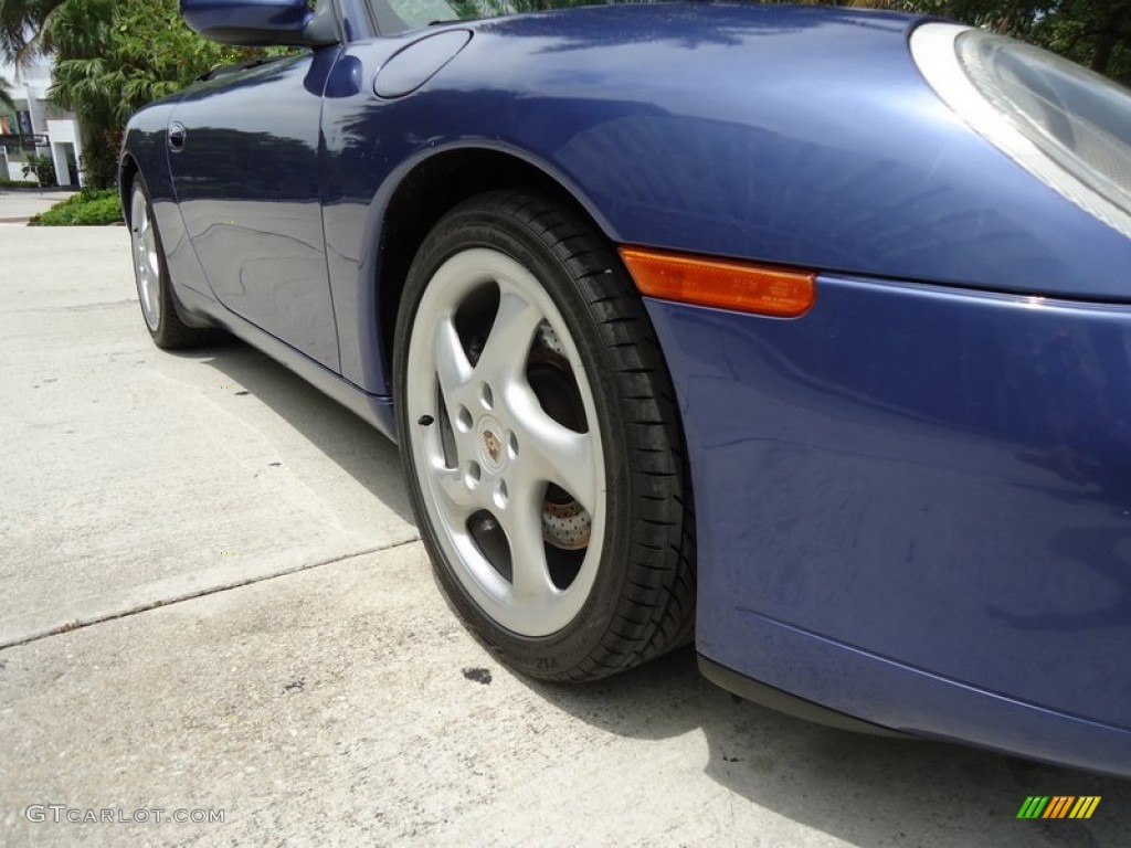 1999 911 Carrera Cabriolet - Zenith Blue Metallic / Graphite Grey photo #8