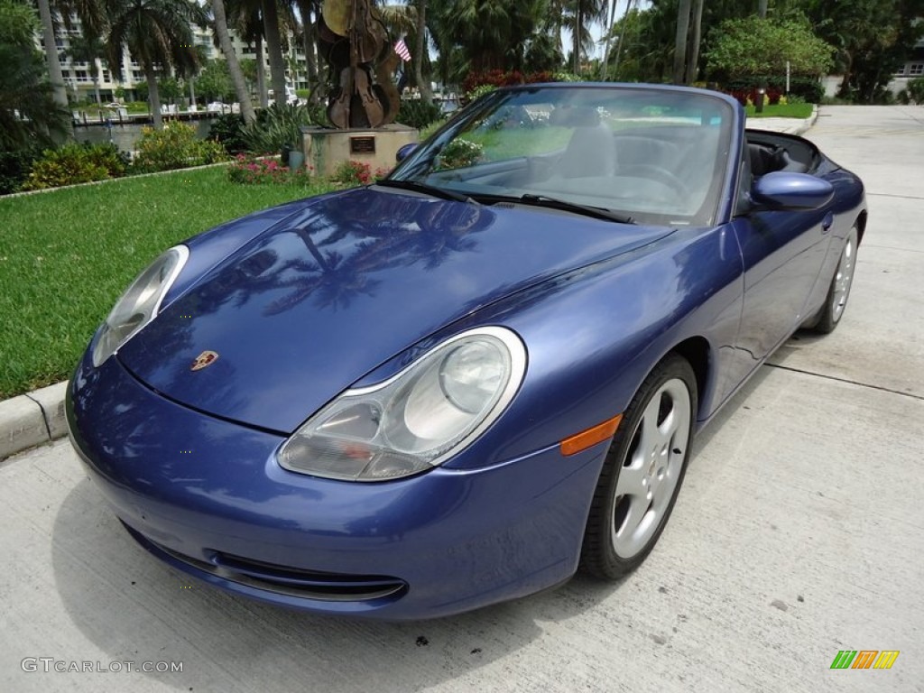 1999 911 Carrera Cabriolet - Zenith Blue Metallic / Graphite Grey photo #16