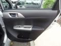 Black Alcantara/Carbon Black Leather 2010 Subaru Impreza WRX STi Door Panel