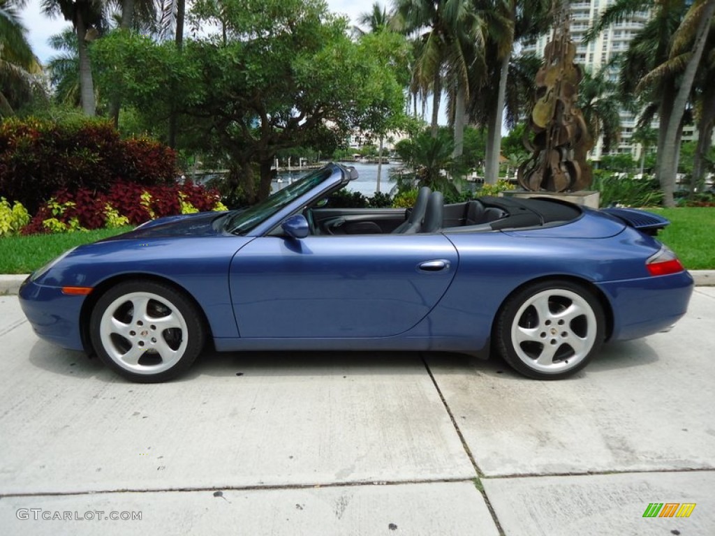 1999 911 Carrera Cabriolet - Zenith Blue Metallic / Graphite Grey photo #26