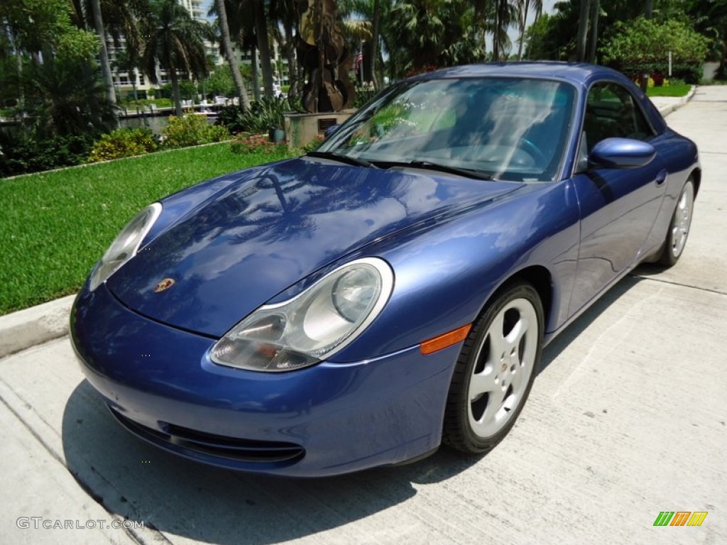 1999 911 Carrera Cabriolet - Zenith Blue Metallic / Graphite Grey photo #56