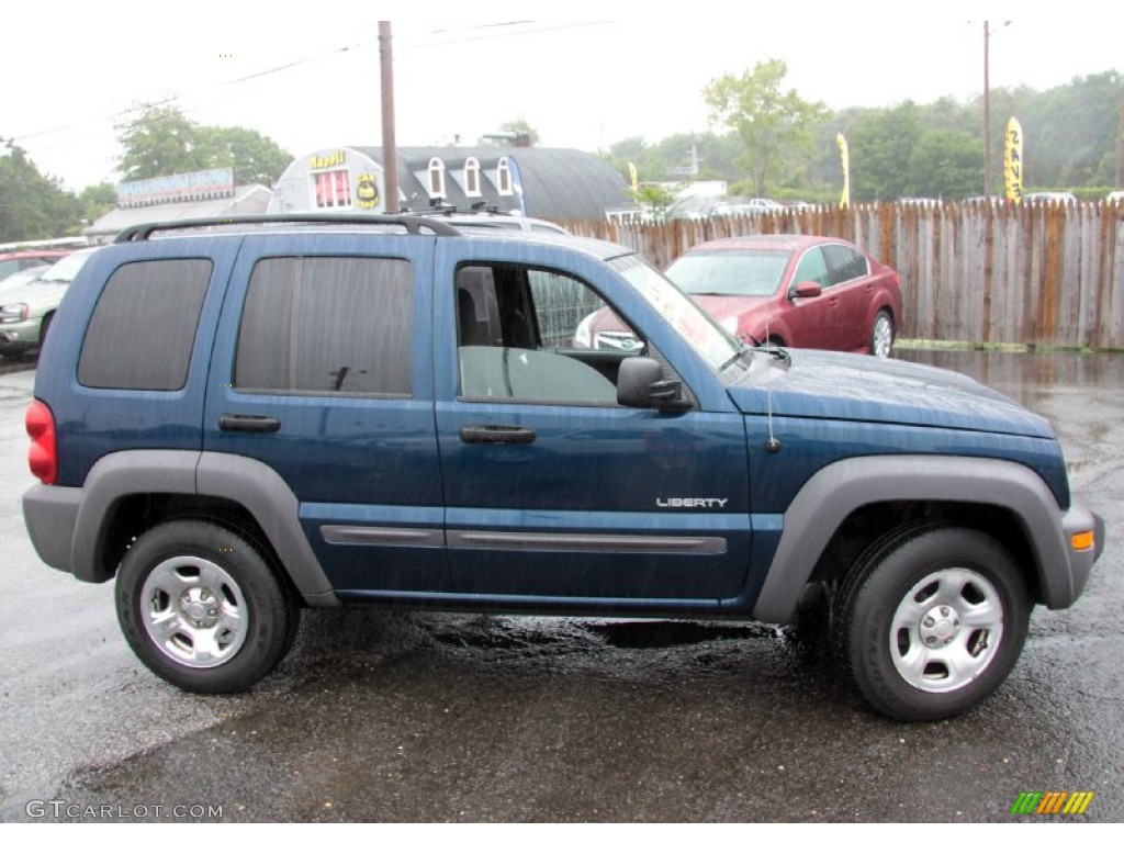 Patriot Blue Pearl 2004 Jeep Liberty Sport 4x4 Exterior Photo #66723608