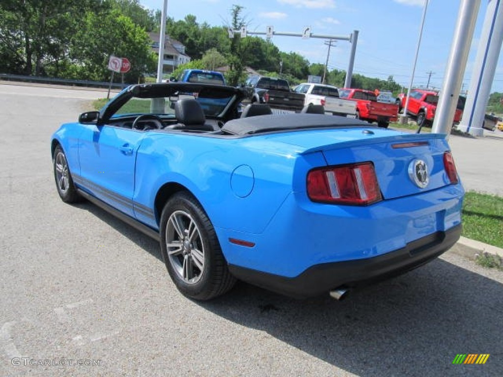 2012 Mustang V6 Premium Convertible - Grabber Blue / Charcoal Black photo #4