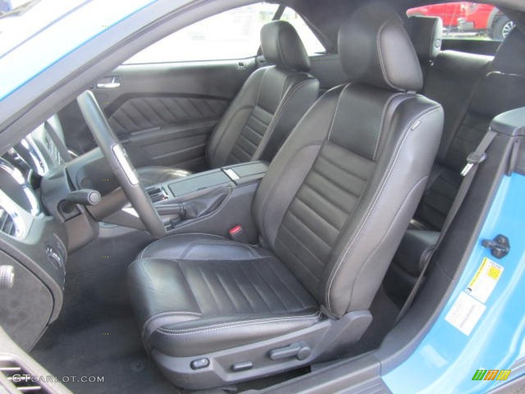 Charcoal Black Interior 2012 Ford Mustang V6 Premium Convertible Photo #66724643