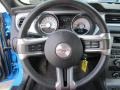 Charcoal Black 2012 Ford Mustang V6 Premium Convertible Steering Wheel