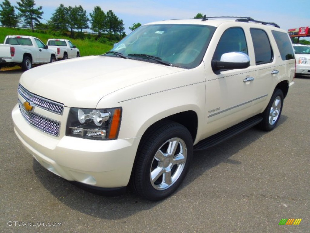 2012 Tahoe LTZ - White Diamond Tricoat / Ebony photo #1