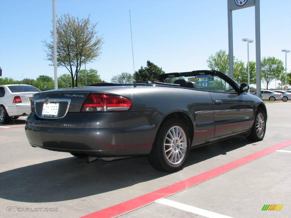 2005 Sebring Touring Convertible - Graphite Metallic / Dark Slate Gray photo #5