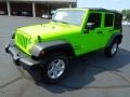 2012 Gecko Green Jeep Wrangler Unlimited Sport S 4x4  photo #2