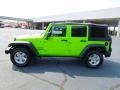 2012 Gecko Green Jeep Wrangler Unlimited Sport S 4x4  photo #3