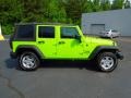 2012 Gecko Green Jeep Wrangler Unlimited Sport S 4x4  photo #4