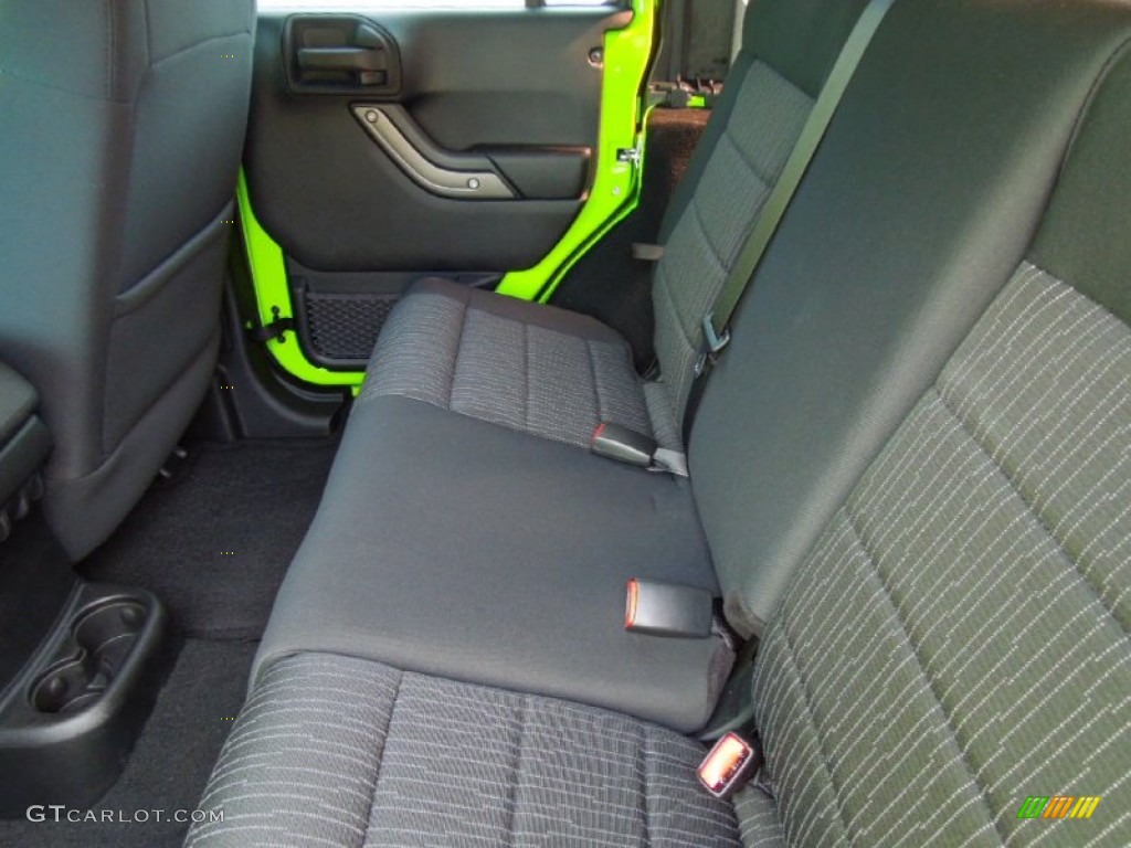 2012 Jeep Wrangler Unlimited Sport S 4x4 Rear Seat Photo #66728381