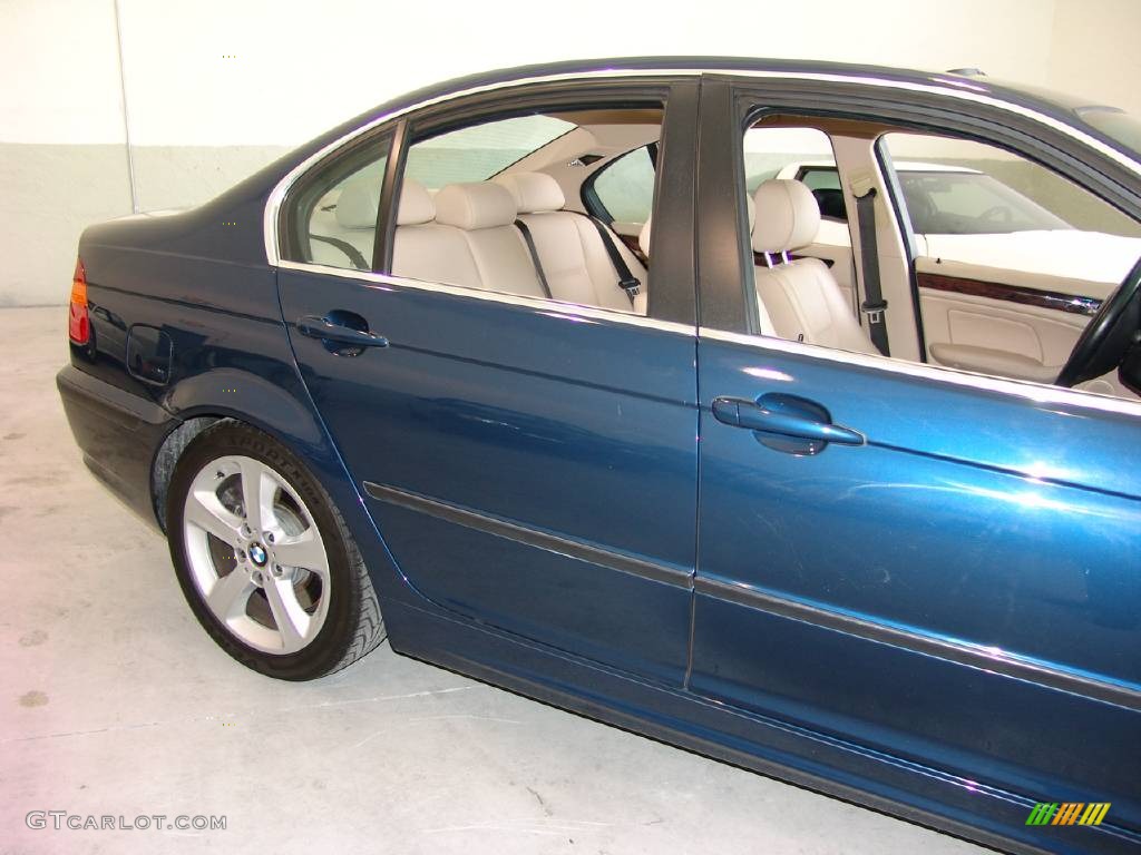 2005 3 Series 330i Sedan - Orient Blue Metallic / Sand photo #6