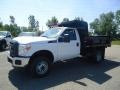 Oxford White 2012 Ford F350 Super Duty XL Regular Cab 4x4 Dump Truck