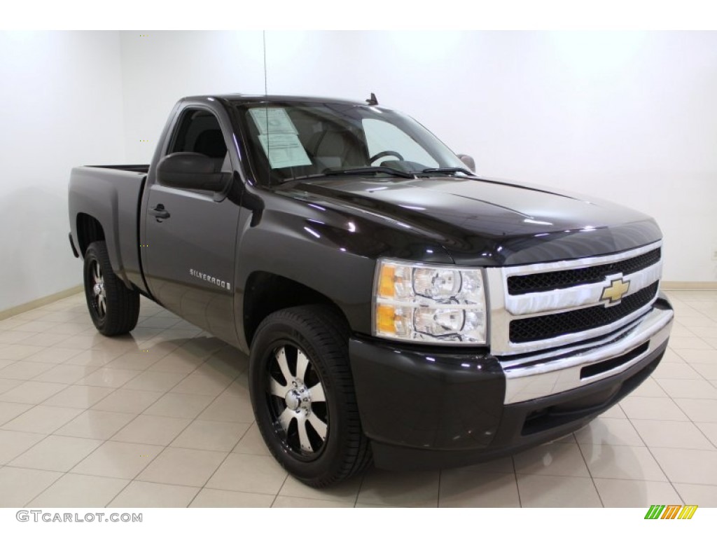 2009 Silverado 1500 Regular Cab - Black / Dark Titanium photo #1